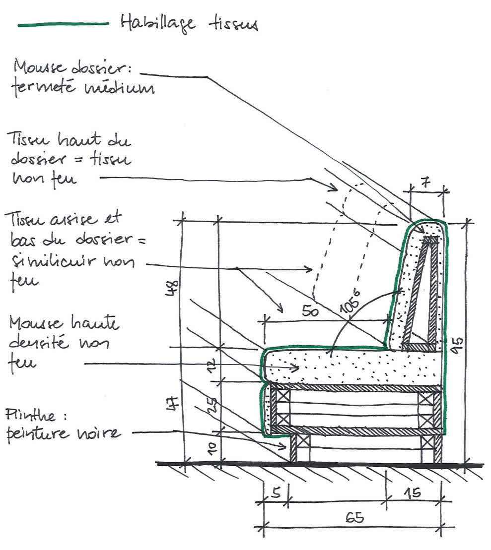 Croquis JMV - Chambre